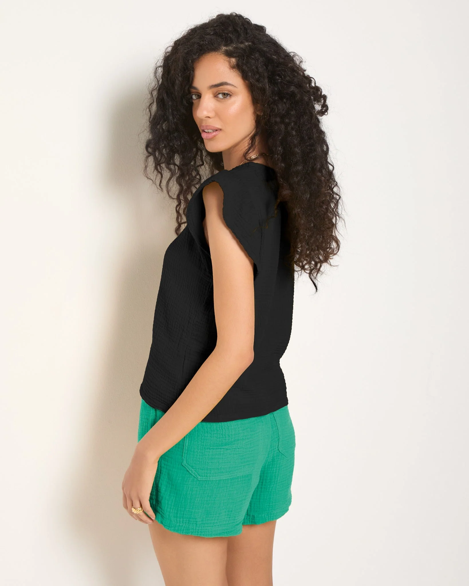 Seafoam Gauze Shorts - Image 7