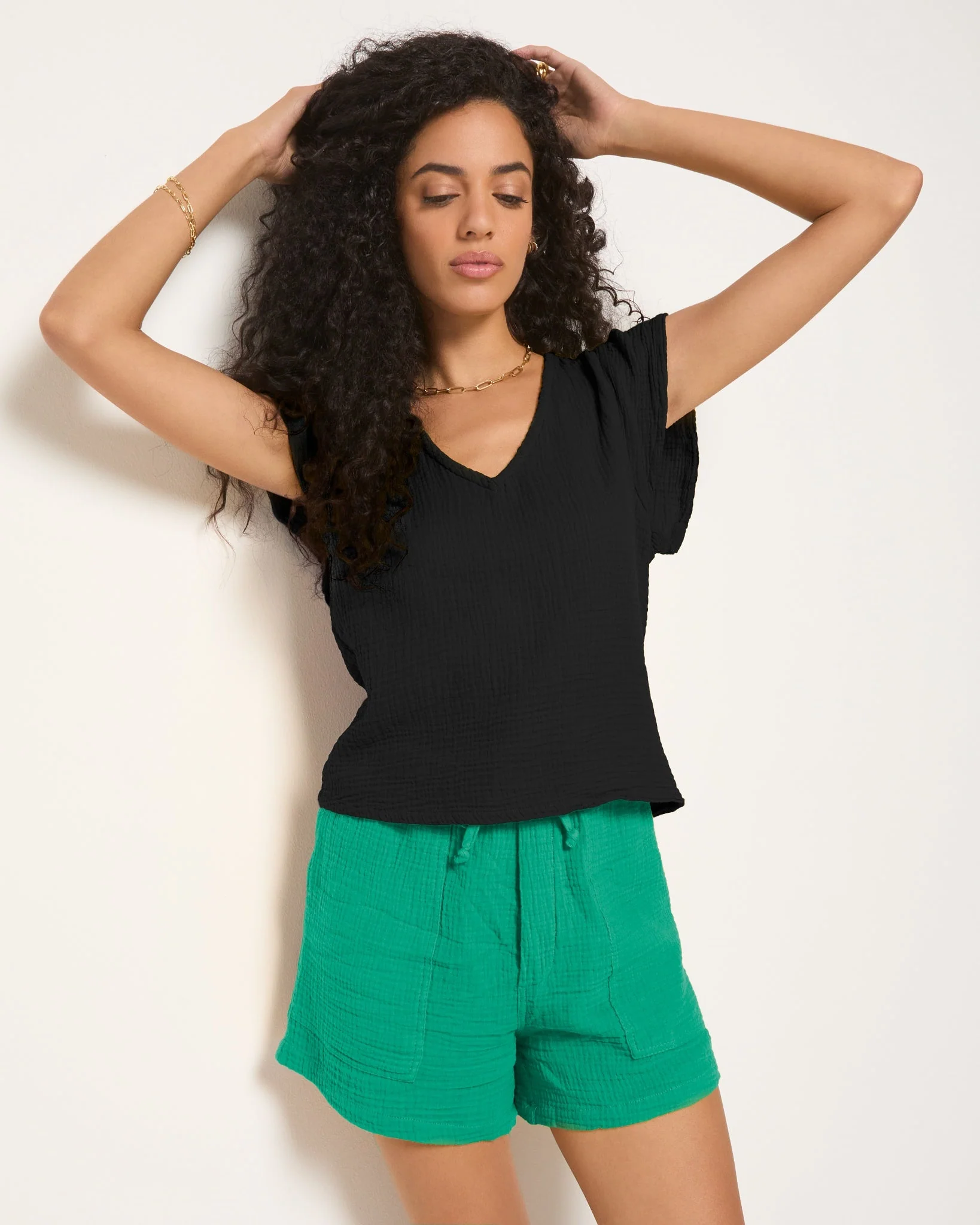 Seafoam Gauze Shorts - Image 8