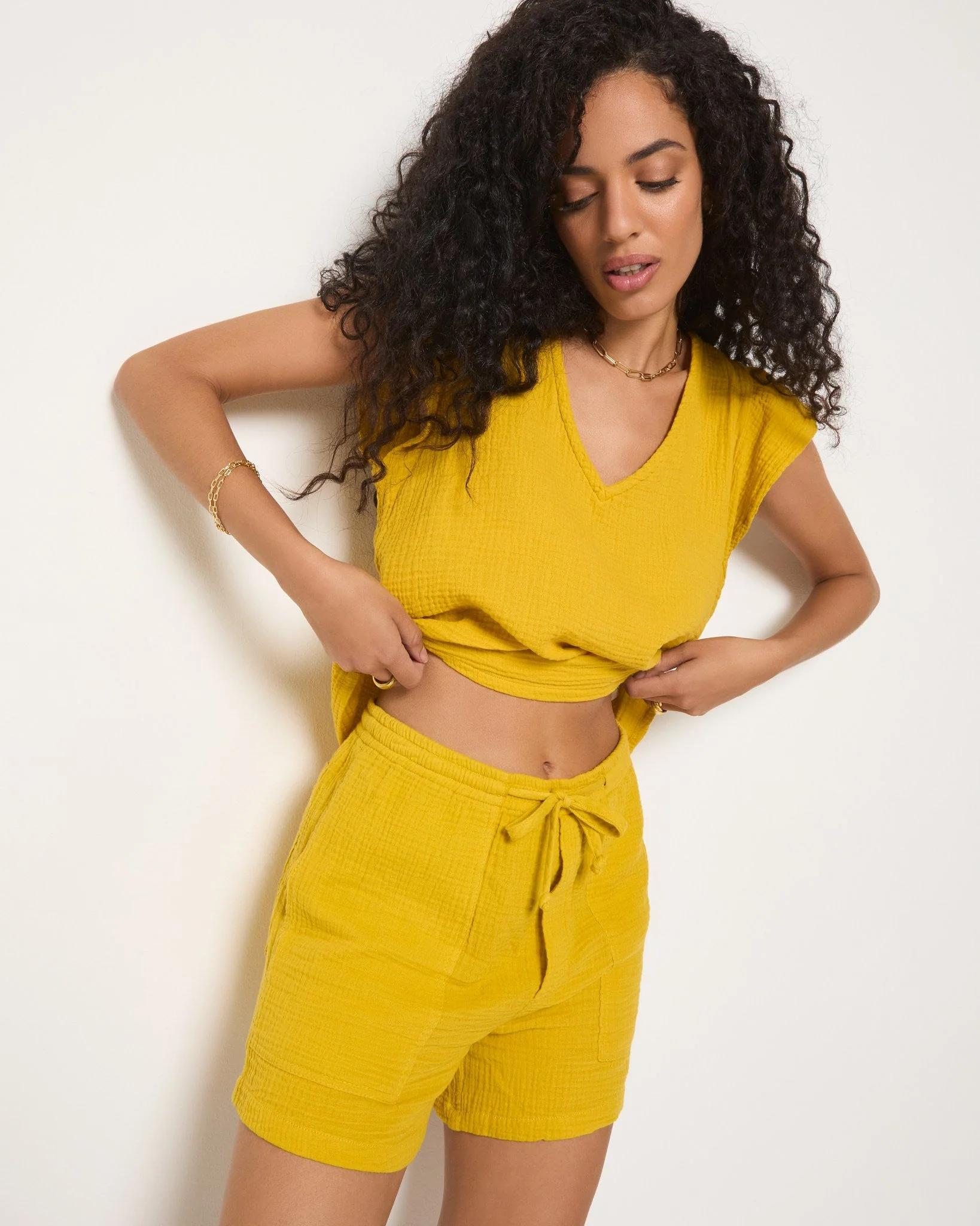 Seafoam Gauze Shorts - Image 9