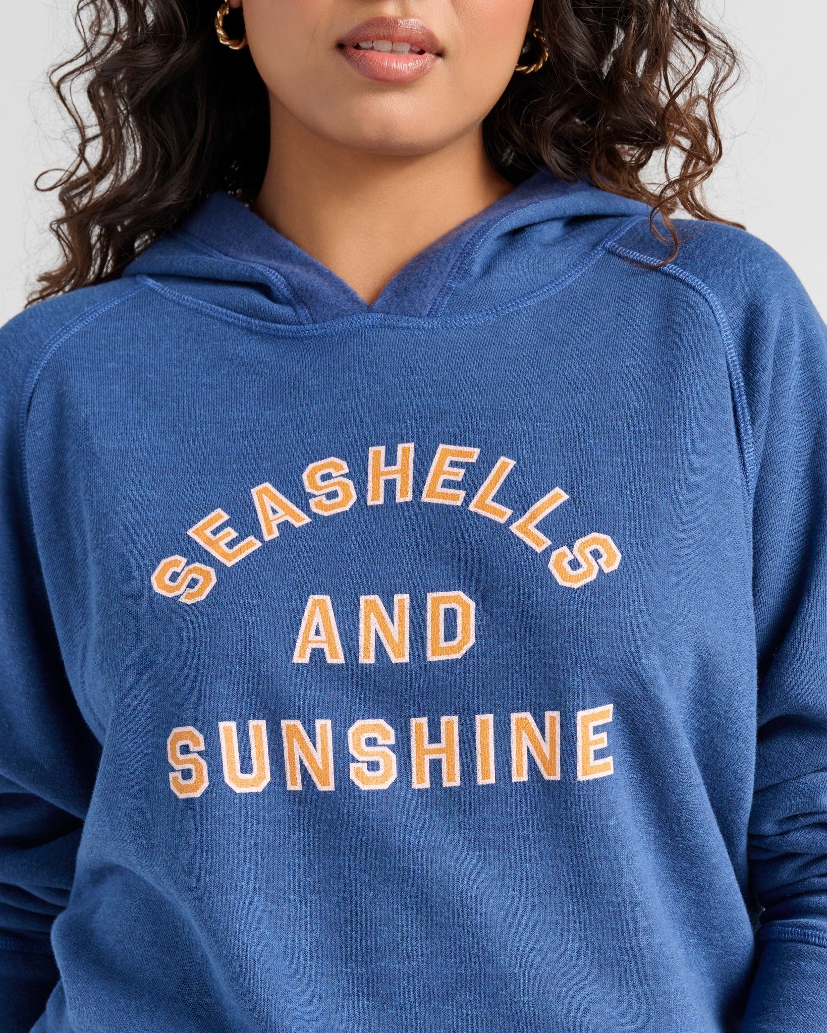 Plus Size "Seashells and Sunshine" Graphic Hoodie - Image 3