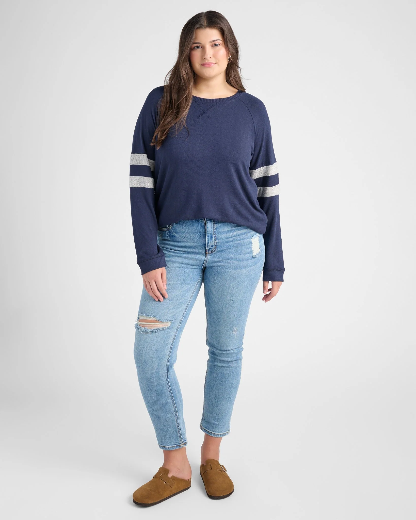 Plus Size Shoreline Varsity Cozy Top - Image 4