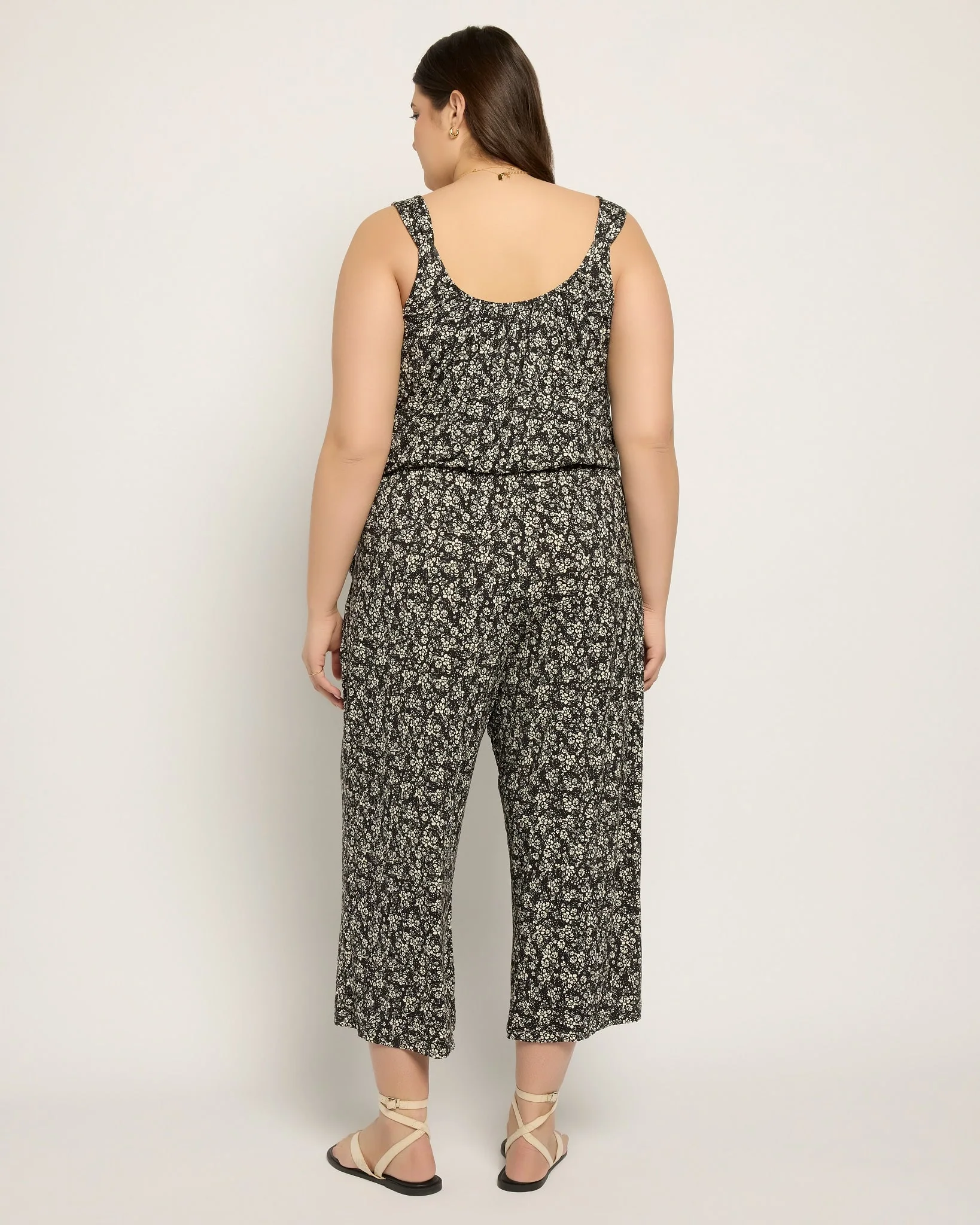 Plus Size Shores Print Jumpsuit - Image 3