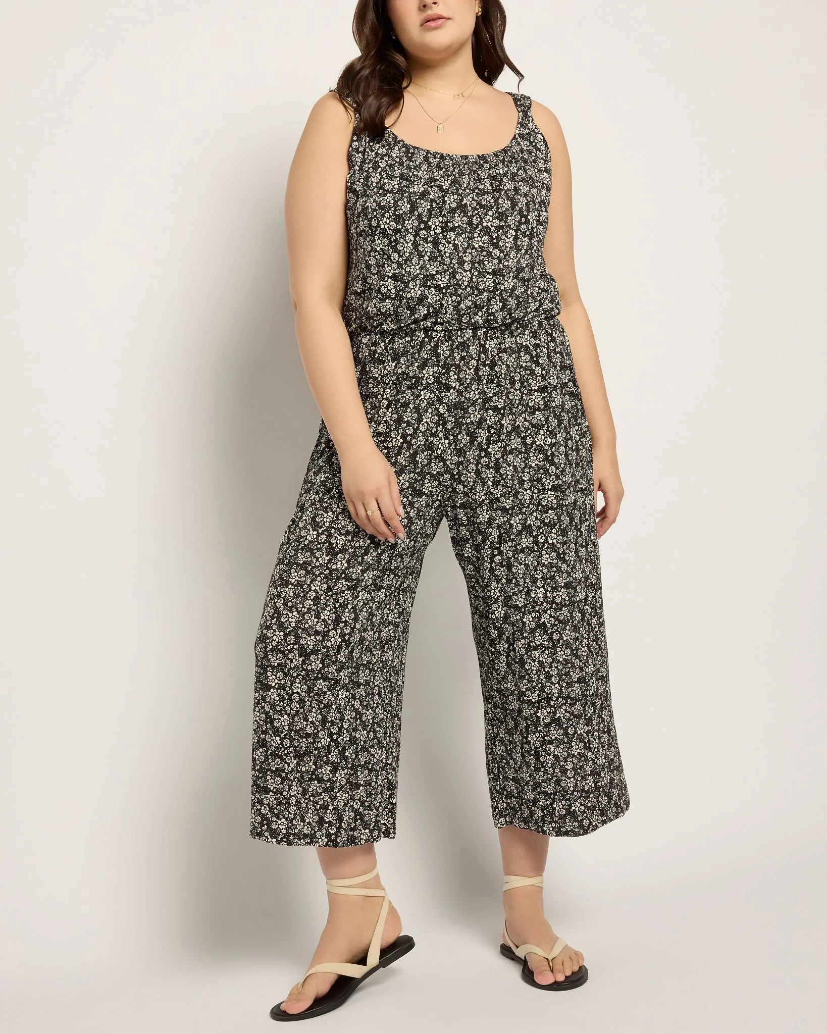 Plus Size Shores Print Jumpsuit - Image 5