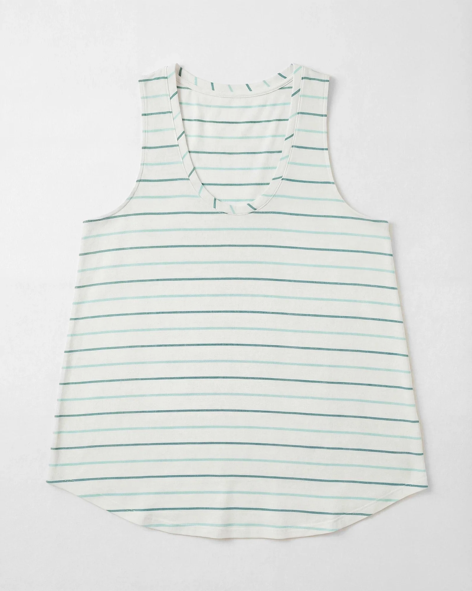 Plus Size Surfside Stripe Scoop Tank - Image 6