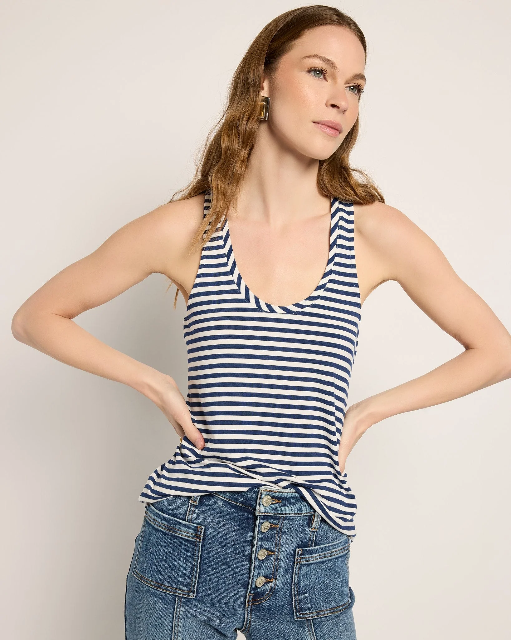 Surfside Stripe Scoop Tank - Image 5