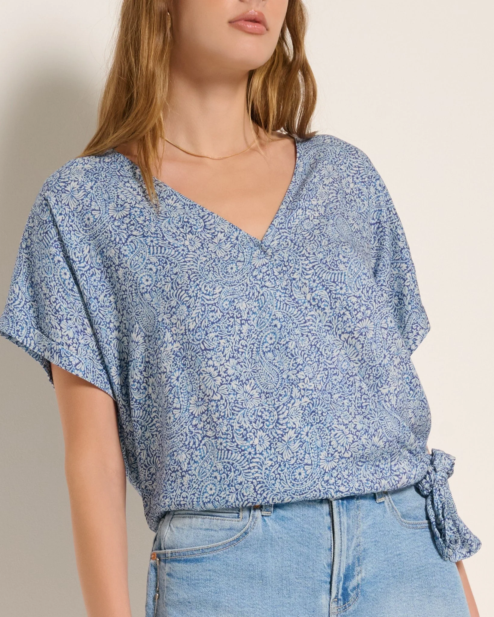 Paisley Surplice Top - Image 3
