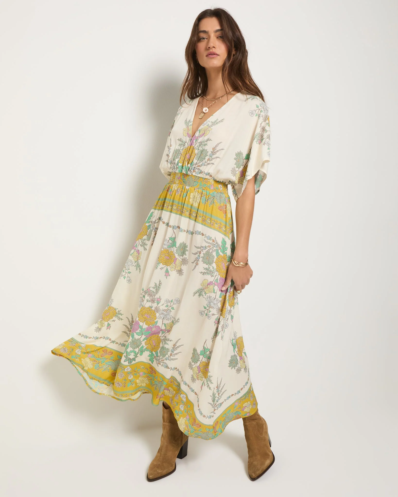 Topanga Printed Midi Dress - Image 12