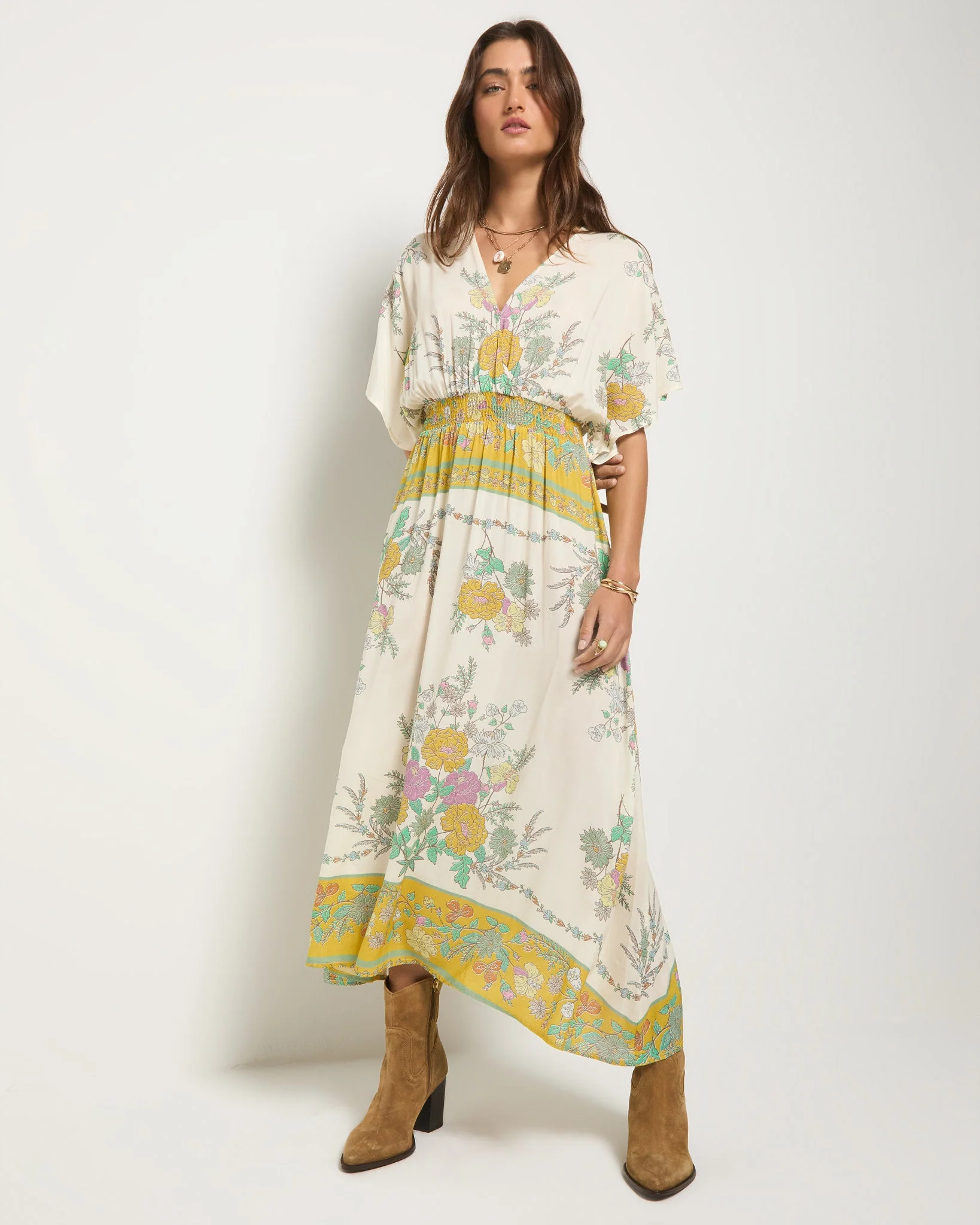 Topanga Printed Midi Dress - Image 8