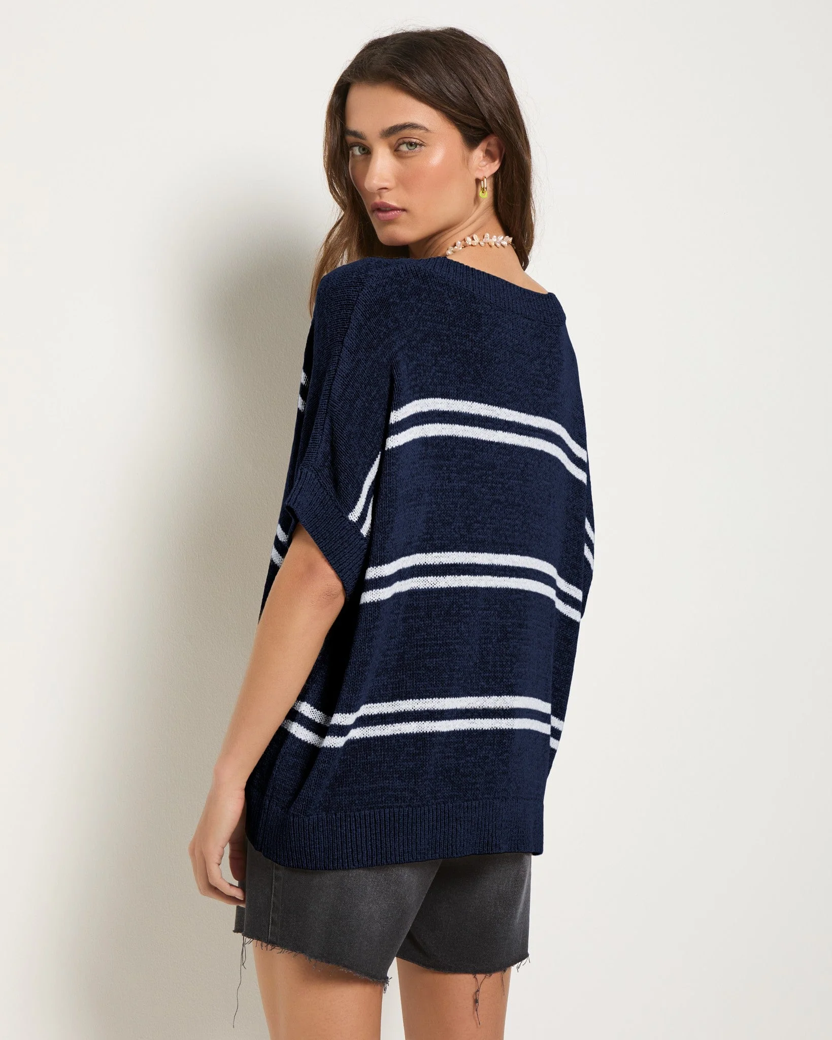 Wavetide Striped Sweater Tee - Image 6