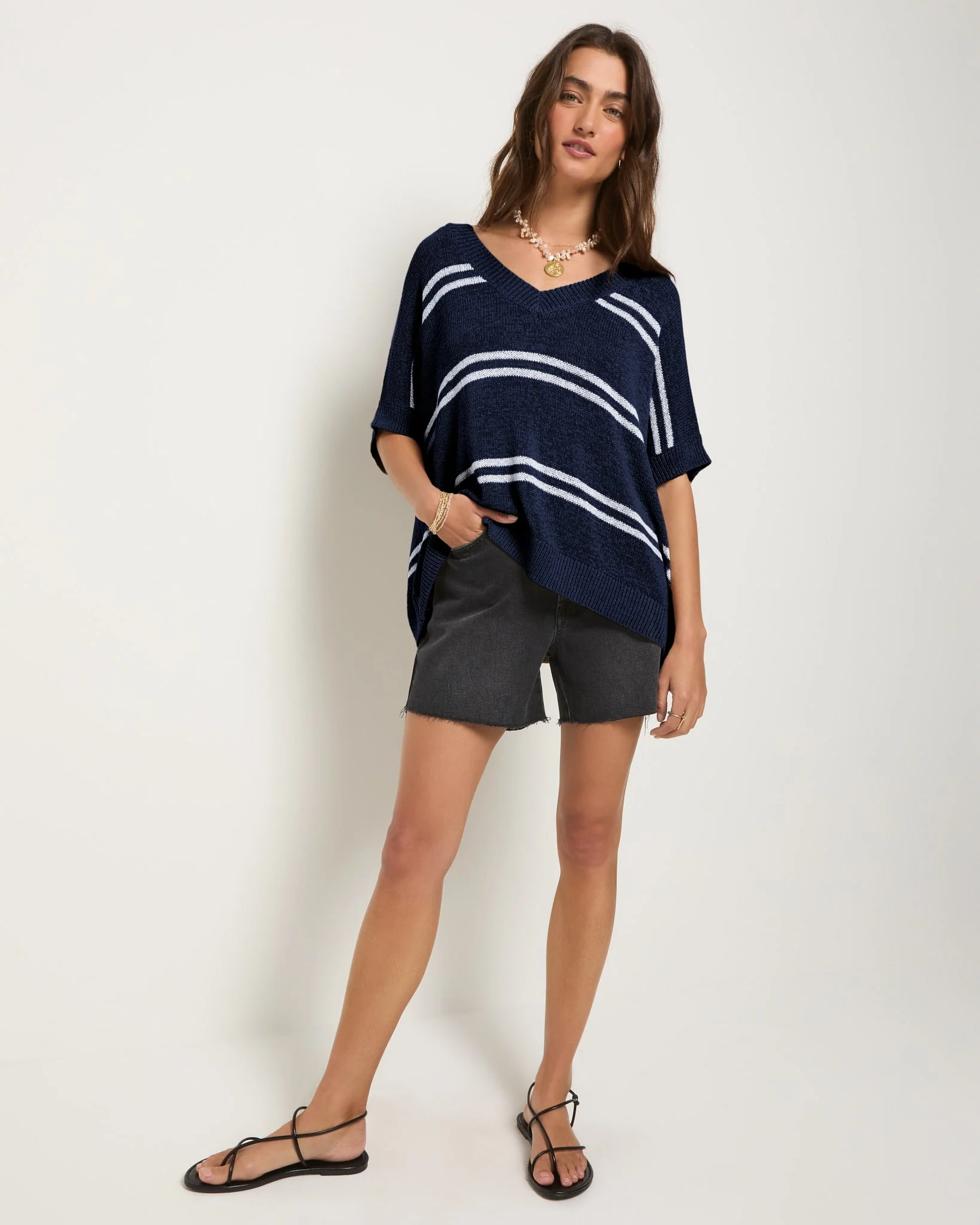 Wavetide Striped Sweater Tee - Image 8