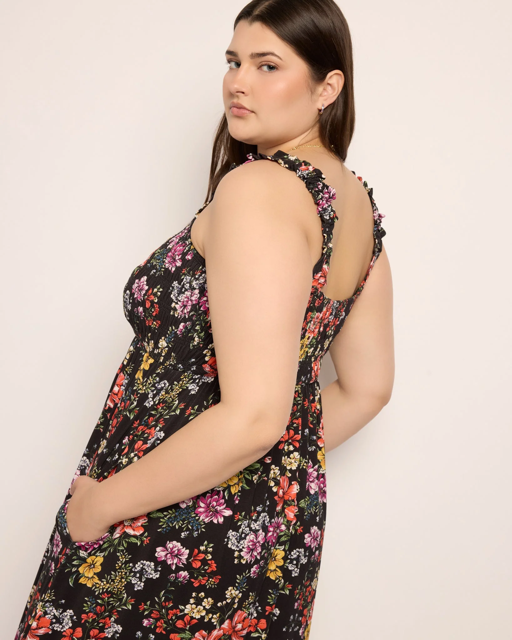 Plus Size Westbreeze Smocked Maxi Dress - Image 10