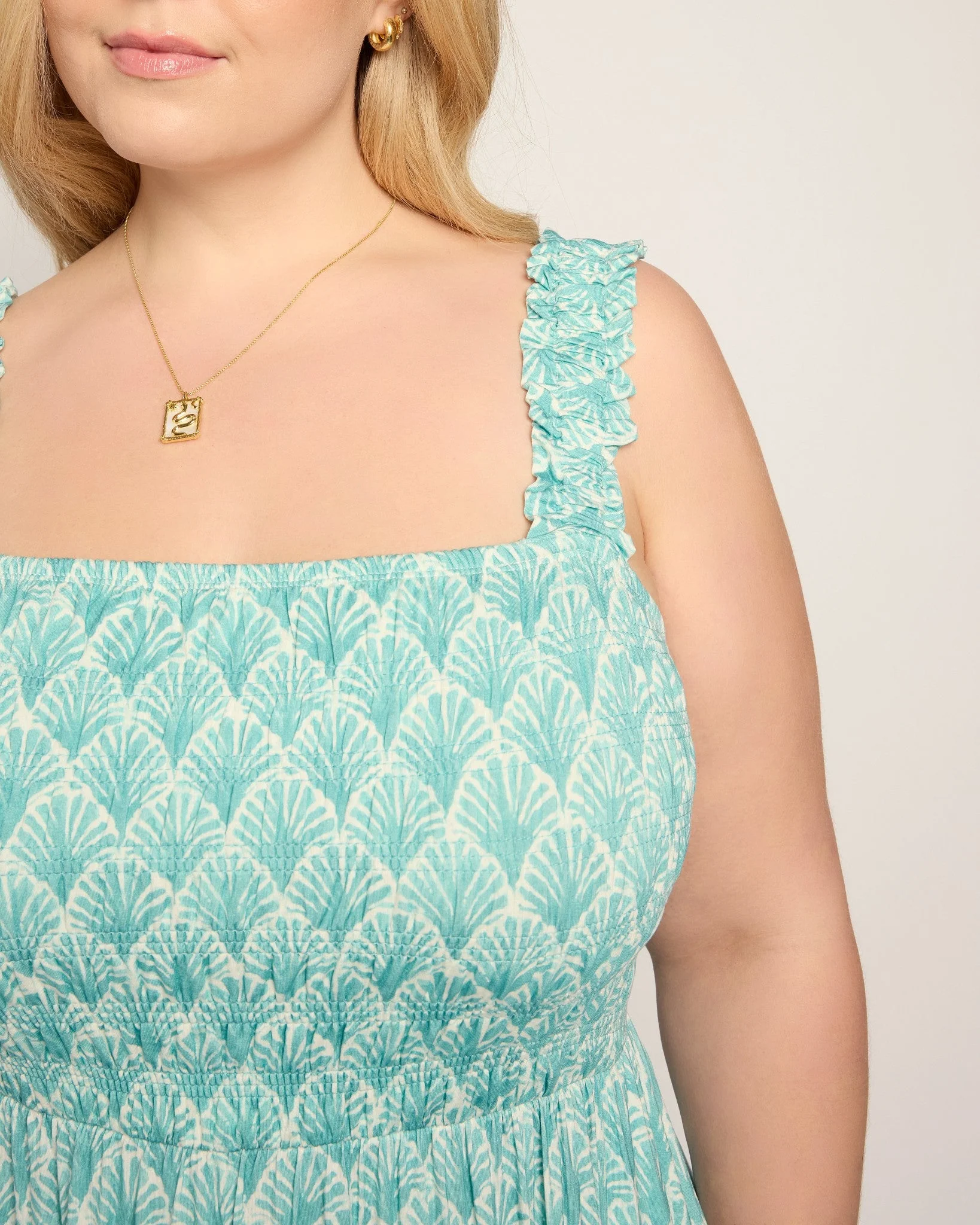 Plus Size Westbreeze Smocked Maxi Dress - Image 15