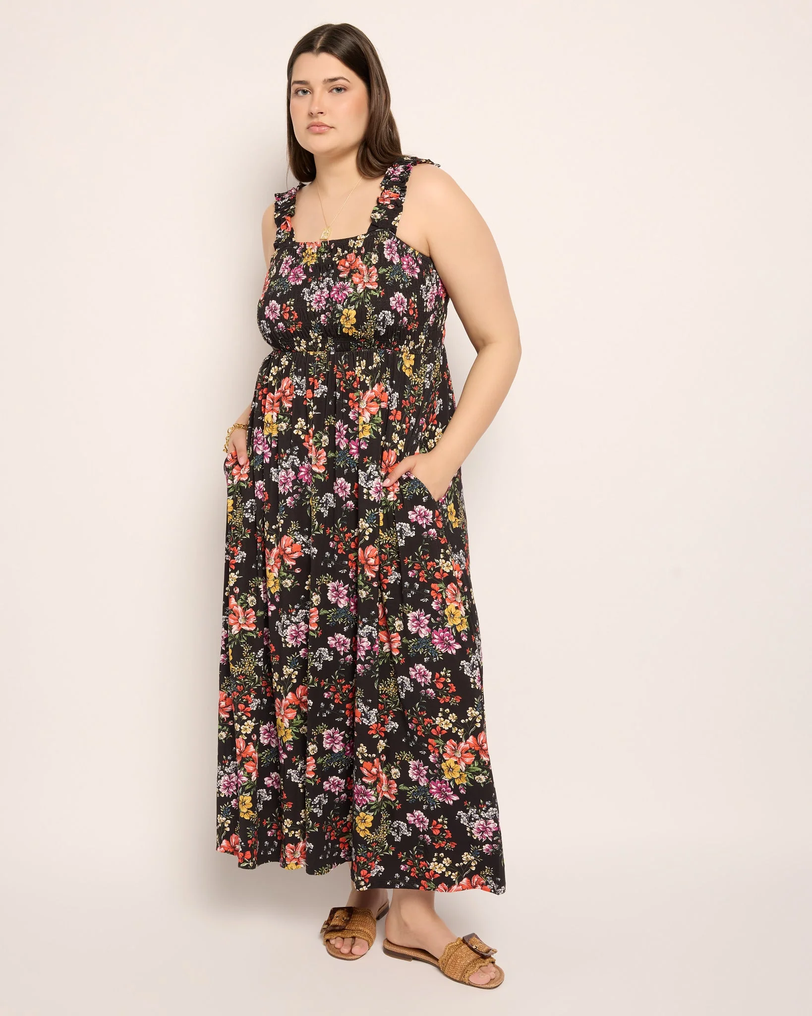 Plus Size Westbreeze Smocked Maxi Dress - Image 6
