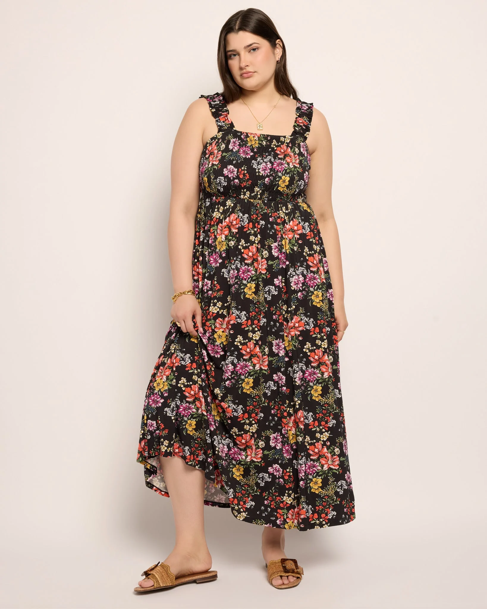 Plus Size Westbreeze Smocked Maxi Dress - Image 9