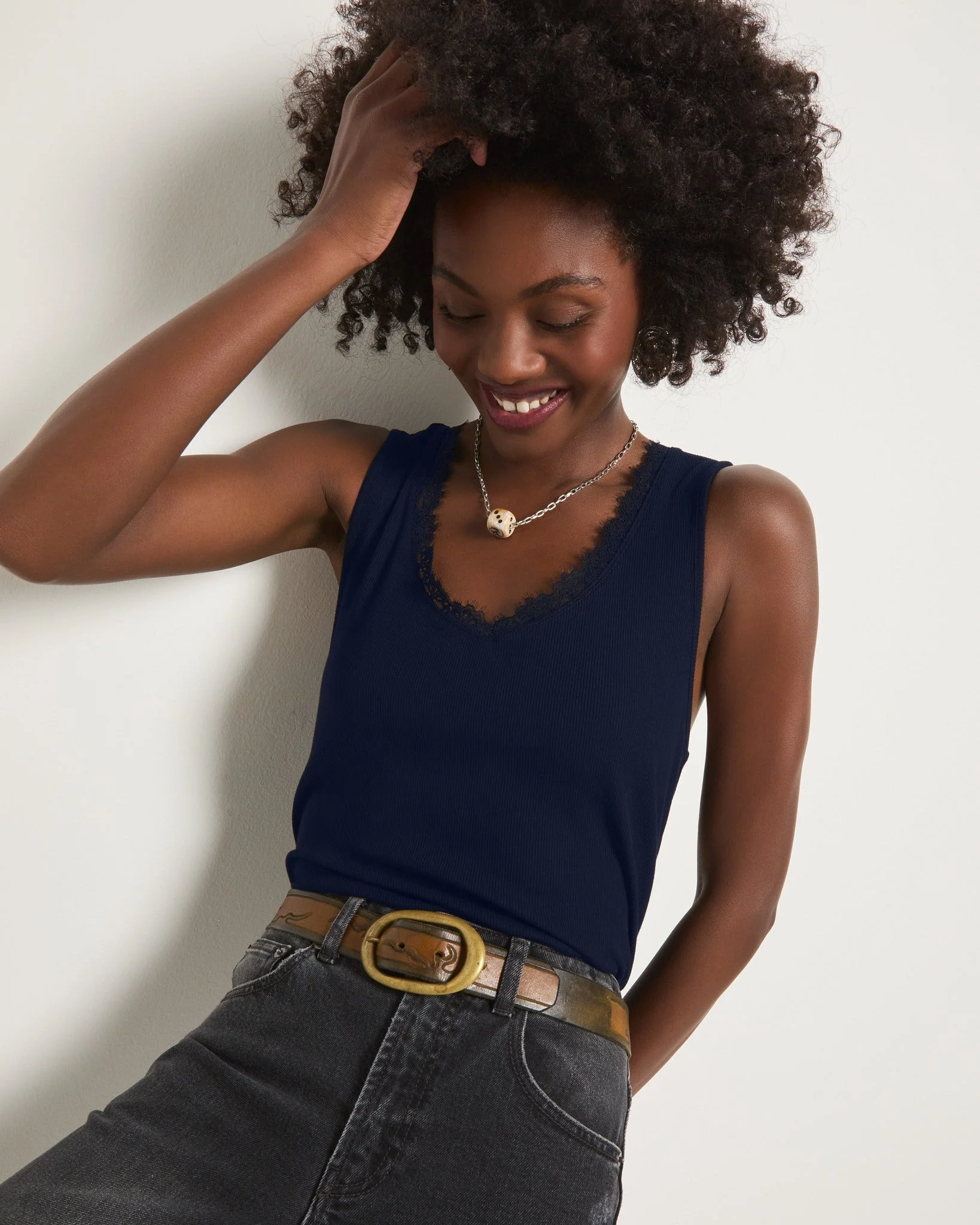 Whitecap Lace Trim Tank - Image 18